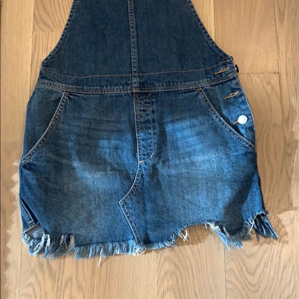Free People overall denim dress - Picture 2 of 4